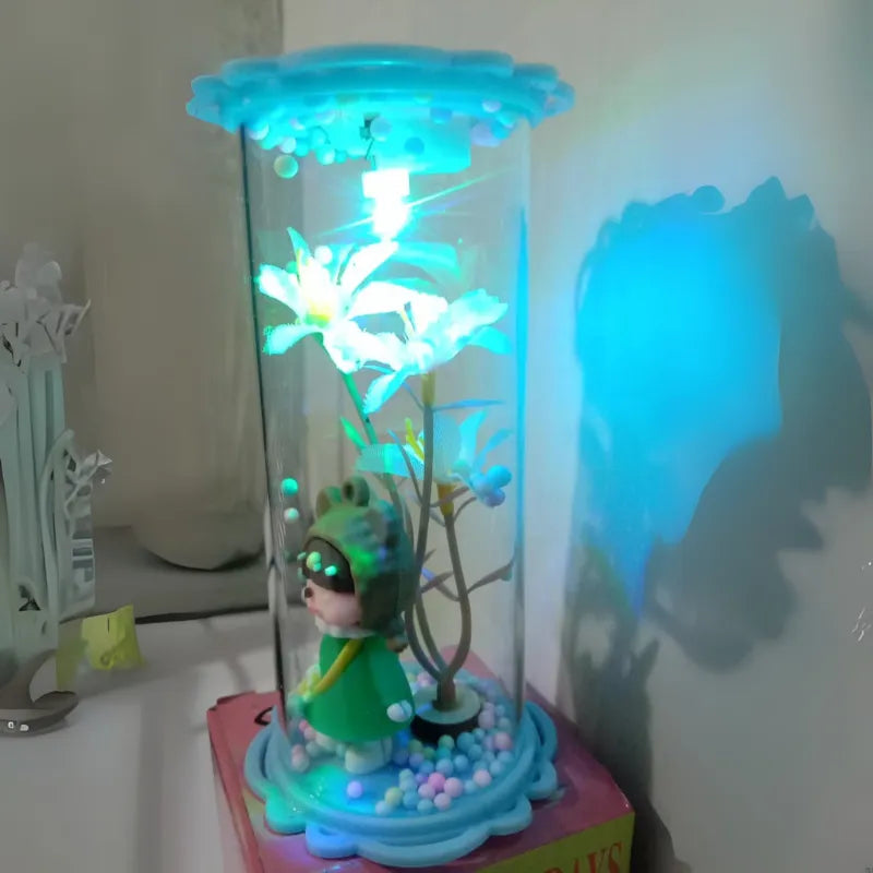 LED Glass Dome Lamp Showpiece