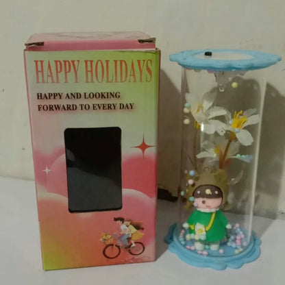 LED Glass Dome Lamp Showpiece