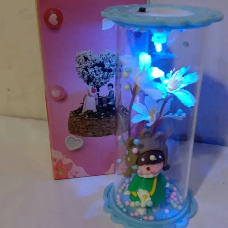 LED Glass Dome Lamp Showpiece