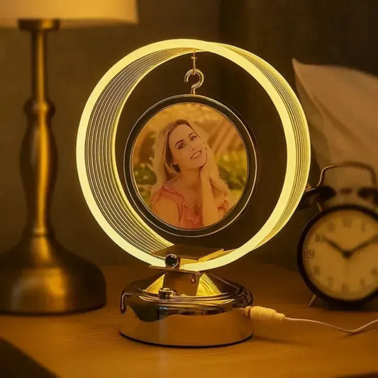 Rotating LED Photo Frame Lamp