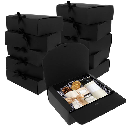10Pcs Paper Gift Boxes with Lids Valentine's Day Gift Packaging Box Large Capacity Decorative Box for Weddings Birthday