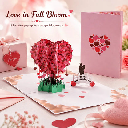 3D Pop Up Flower Greeting Cards Wedding Card Anniversary Thanksgiving Valentines Day Birthday Gift Thank You Card Handmade Cards