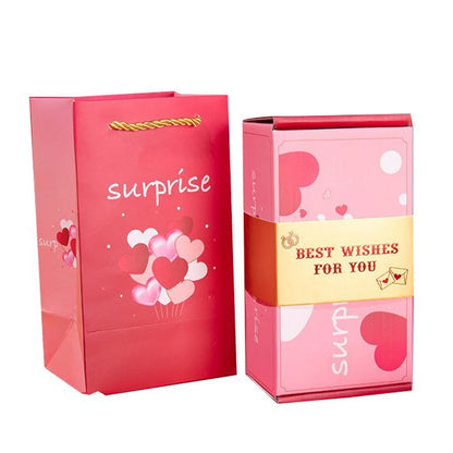 12pcs Folding Bounce Gifts Box Surprise Jumping Bounce Box Explosions Red Envelope Creative Folding Carton Gift Box For Birthday