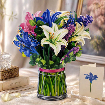 3D Pop Up Flower Greeting Cards Wedding Card Anniversary Thanksgiving Valentines Day Birthday Gift Thank You Card Handmade Cards