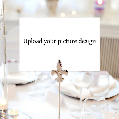 50pcs Custom Reception Message Cards,Personalized Image Own Design,Thank You Menu Table Cards,Unique Event Stationery,Invitation