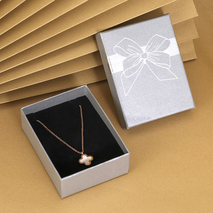 Fashion Bowknot Jewelry Box Multi Colors Ring Earrings Pendant Necklace Gift Jewelry Storage Display Paper Jewelry Packaging Box