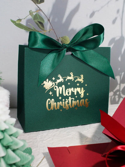 10/20/50pcs Christmas Candy Boxes Santa Claus reindeer Cookie Gift Box Merry Christmas Packaging Box New Year 2025