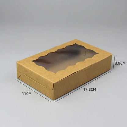 10/20/50pcs gift box with clear window-suitable for packaging, wedding, party birthday decoration and small business supplies