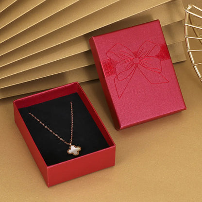 Fashion Bowknot Jewelry Box Multi Colors Ring Earrings Pendant Necklace Gift Jewelry Storage Display Paper Jewelry Packaging Box