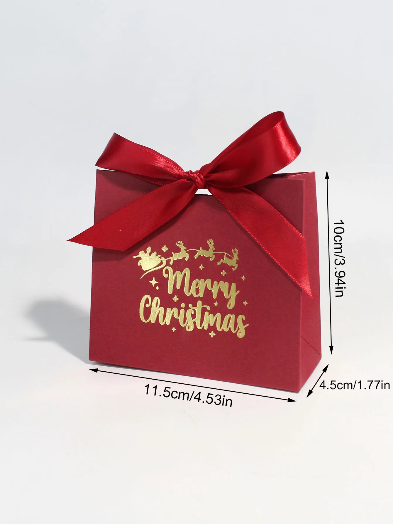 10/20/50pcs Christmas Candy Boxes Santa Claus reindeer Cookie Gift Box Merry Christmas Packaging Box New Year 2025