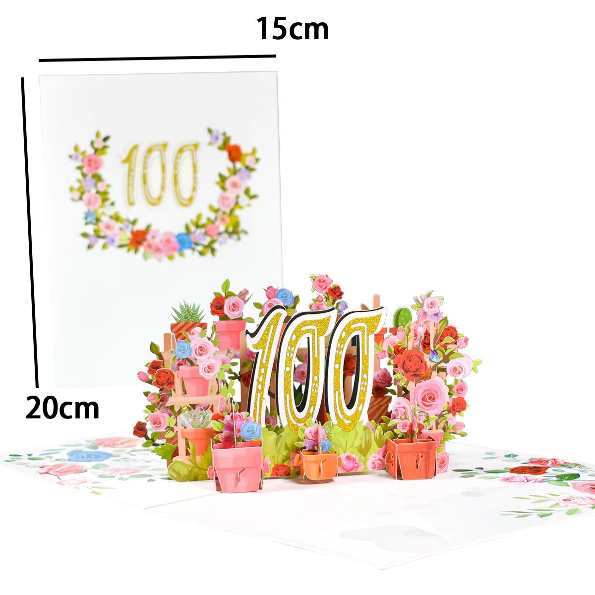 Pop Up Anniversary Card 1st 10 28 21 30 Number Figure 3D Greeting Cards for Birthday Wedding