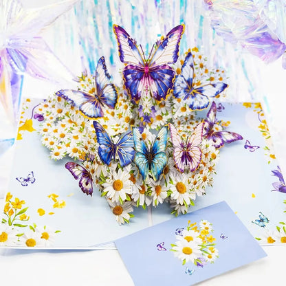 3D Pop Up Flower Greeting Cards Wedding Card Anniversary Thanksgiving Valentines Day Birthday Gift Thank You Card Handmade Cards