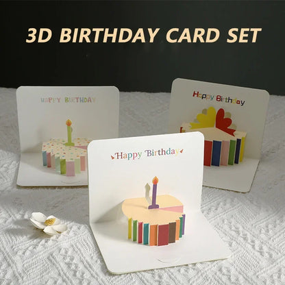 Birthday Greeting Cards 3D Pop Up Gift Card Gift Cards with Envelope Wedding Decorations for Tables Greeting Cards Gift Card