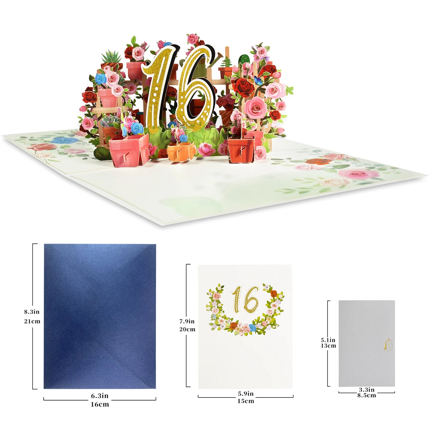 Pop Up Anniversary Card 1st 10 28 21 30 Number Figure 3D Greeting Cards for Birthday Wedding