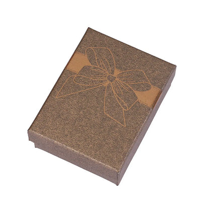 Fashion Bowknot Jewelry Box Multi Colors Ring Earrings Pendant Necklace Gift Jewelry Storage Display Paper Jewelry Packaging Box