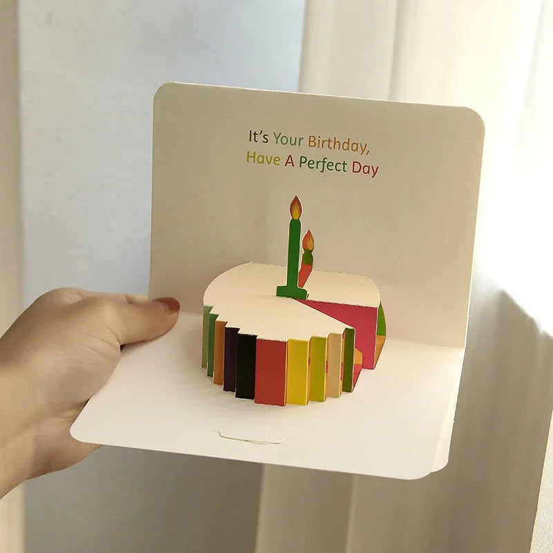 Birthday Greeting Cards 3D Pop Up Gift Card Gift Cards with Envelope Wedding Decorations for Tables Greeting Cards Gift Card
