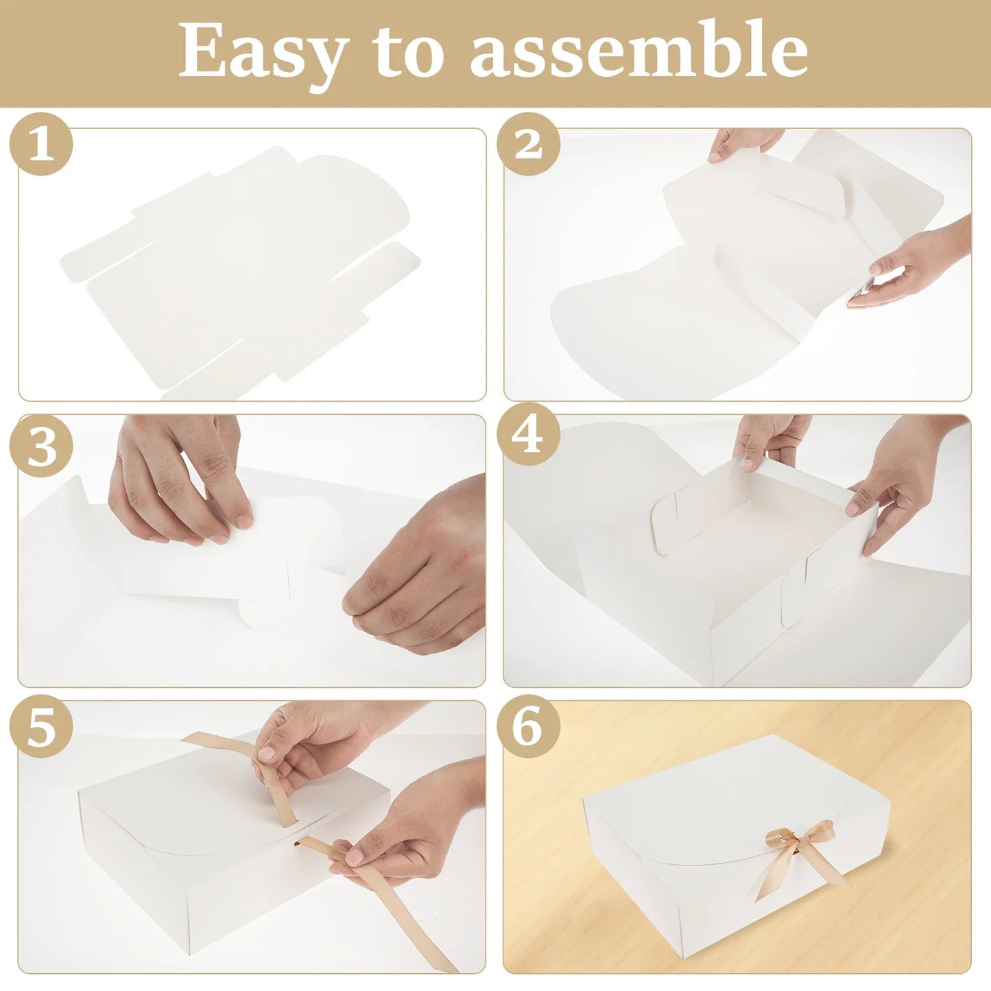 10Pcs Paper Gift Boxes with Lids Valentine's Day Gift Packaging Box Large Capacity Decorative Box for Weddings Birthday