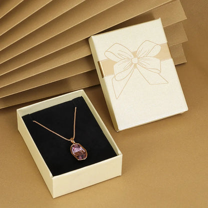 Fashion Bowknot Jewelry Box Multi Colors Ring Earrings Pendant Necklace Gift Jewelry Storage Display Paper Jewelry Packaging Box