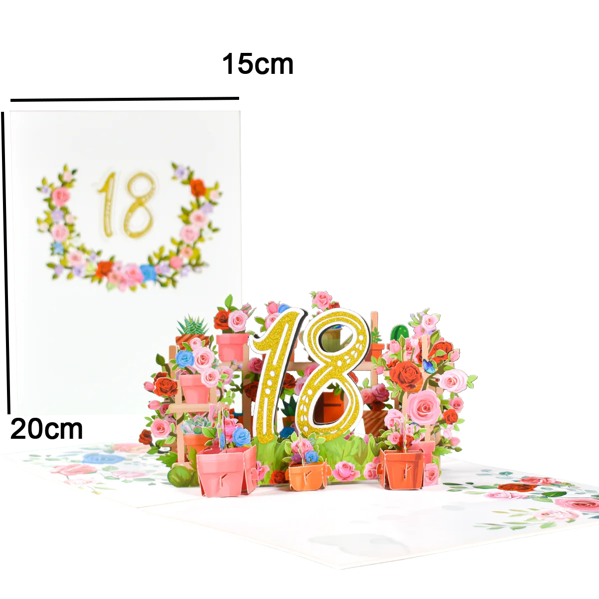 Pop Up Anniversary Card 1st 10 28 21 30 Number Figure 3D Greeting Cards for Birthday Wedding