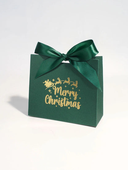 10/20/50pcs Christmas Candy Boxes Santa Claus reindeer Cookie Gift Box Merry Christmas Packaging Box New Year 2025