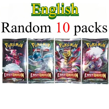 10 Pokémon Card Packs, Bright Stars,151 Prismatic Evolutions,PALDEAN FATES,English Reinforcement,Battle Transaction Card Gift