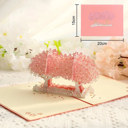 Premium 3D Pop Up Flower Bouquet Card Mothers Day Gift Valentines Day Anniversary Birthday Greeting Cards Thank You Wishes Gifts
