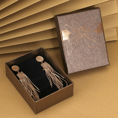 Fashion Bowknot Jewelry Box Multi Colors Ring Earrings Pendant Necklace Gift Jewelry Storage Display Paper Jewelry Packaging Box