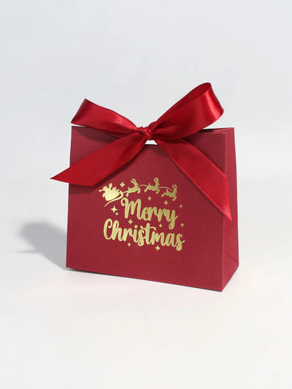 10/20/50pcs Christmas Candy Boxes Santa Claus reindeer Cookie Gift Box Merry Christmas Packaging Box New Year 2025