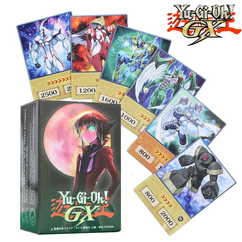 100pcs Yu-Gi-Oh Anime Style Cards Blue Eyes Dark Magician Exodia Obelisk Slifer Ra Yugioh DM Classic Proxy DIY Card Kids Gift