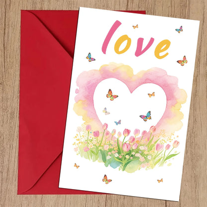 Custom envelopes greeting card, Valentine's Day letter card customization, friend blessing cards,Mail a letter,Birthday cards