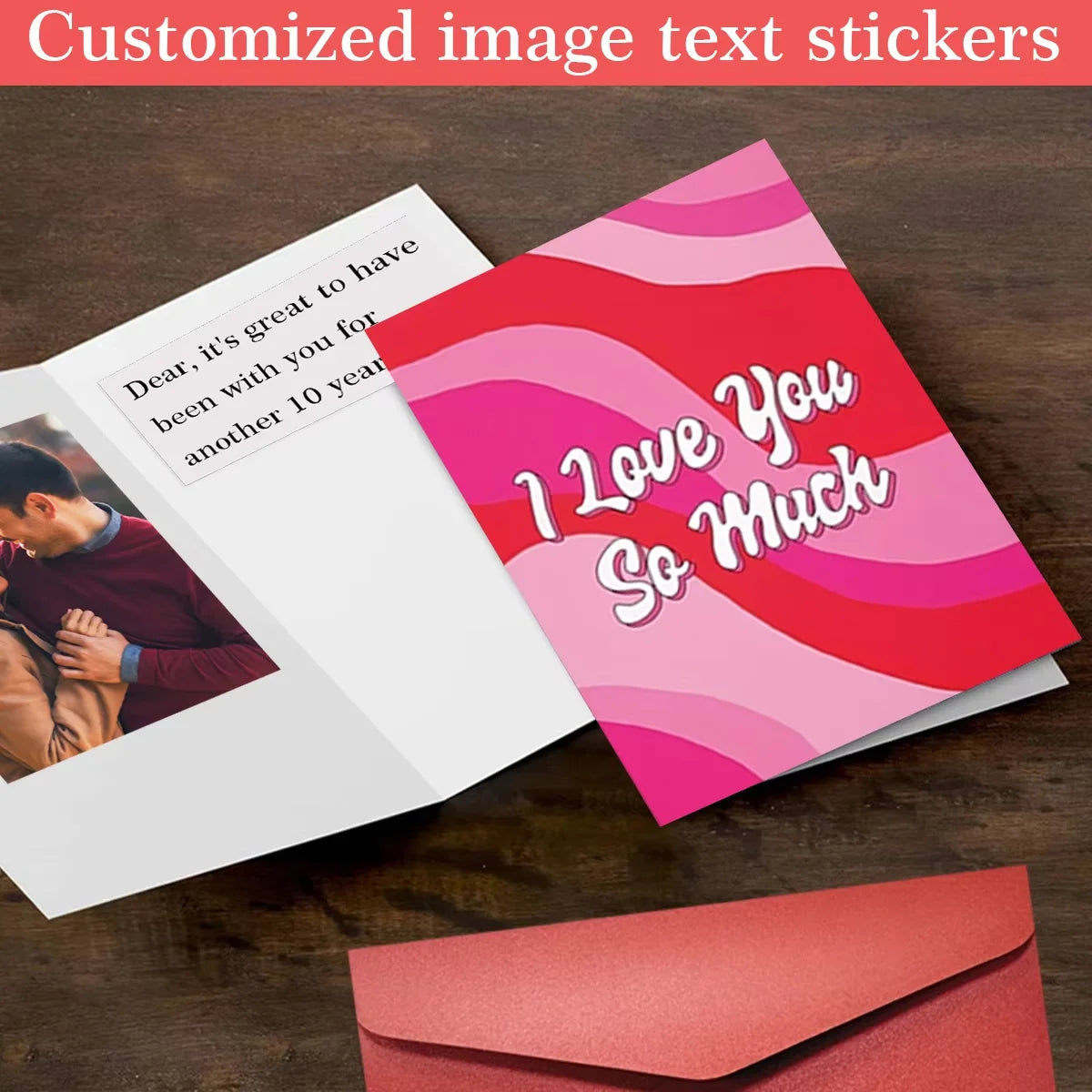 Custom envelopes greeting card, Valentine's Day letter card customization, friend blessing cards,Mail a letter,Birthday cards