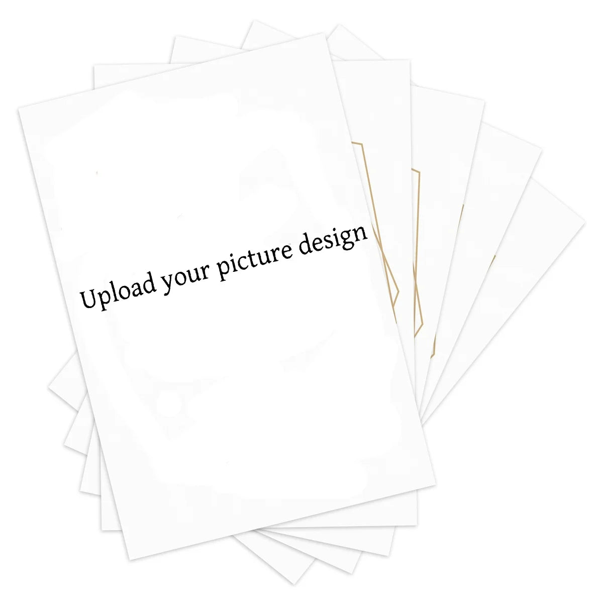 50pcs Custom Reception Message Cards,Personalized Image Own Design,Thank You Menu Table Cards,Unique Event Stationery,Invitation