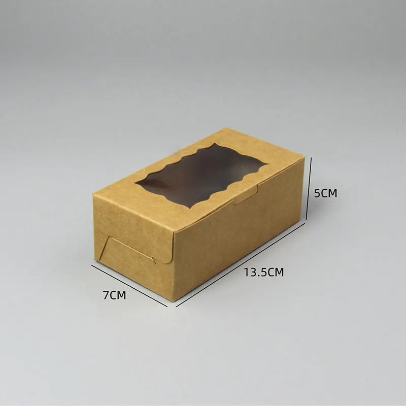 10/20/50pcs gift box with clear window-suitable for packaging, wedding, party birthday decoration and small business supplies