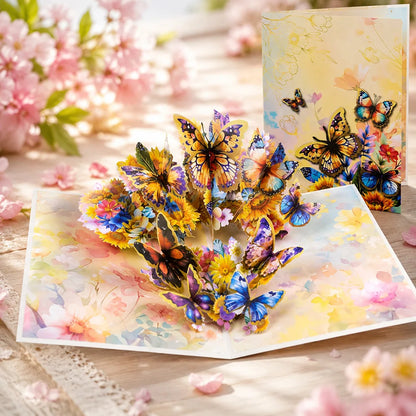 3D Pop Up Flower Greeting Cards Wedding Card Anniversary Thanksgiving Valentines Day Birthday Gift Thank You Card Handmade Cards