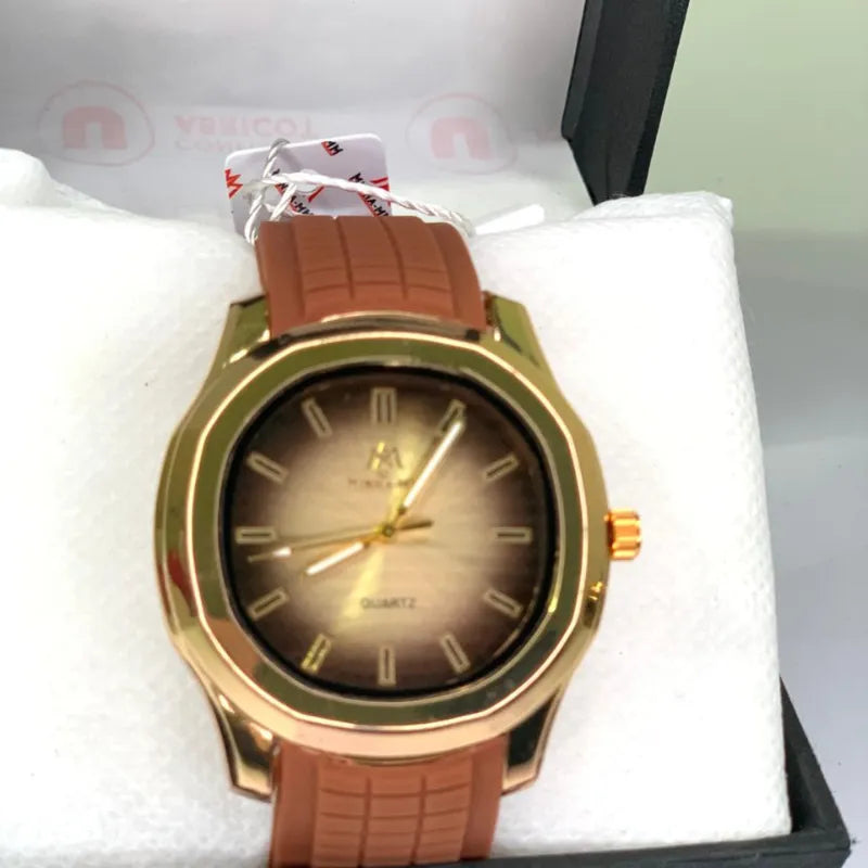 Luxury Sports Wristwatch with Dual-Tone Design