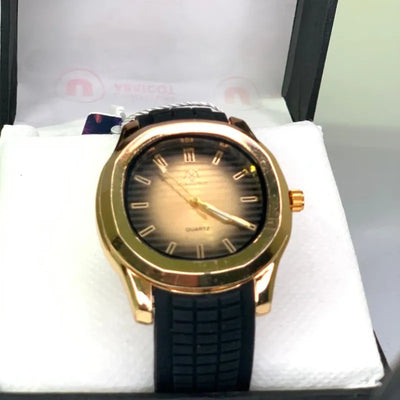 Luxury Sports Wristwatch with Dual-Tone Design