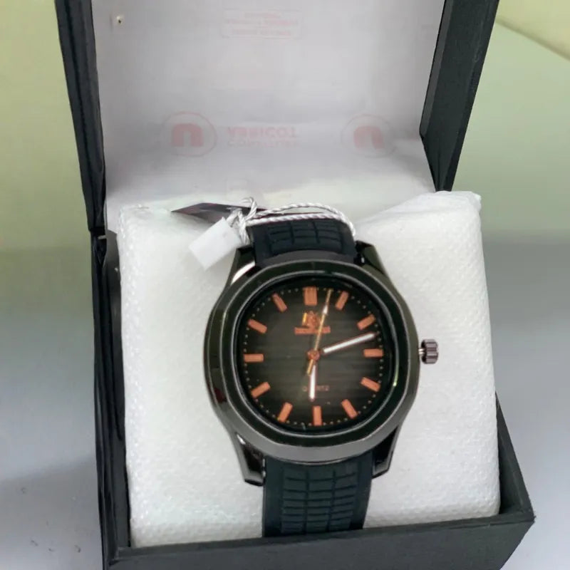 Luxury Sports Wristwatch with Dual-Tone Design