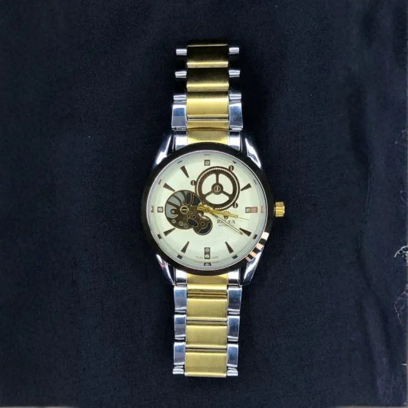 Elegant Two-Tone Automatic Watch for Men